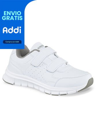 Tenis Escolares Skoler V Blanco Para Niña Y Niño Croydon Croydon