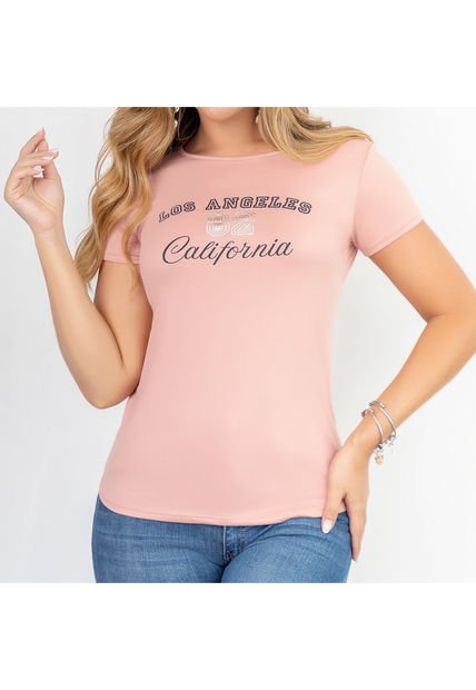 Camiseta Tania Rosa Para Mujer Croydon