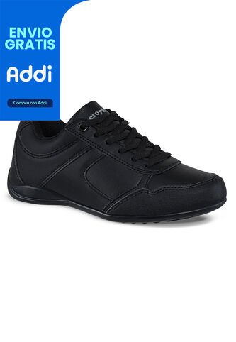 Tenis Escolares Skolary Negro Para Niña Y Niño Croydon Croydon