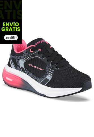 Tenis Running Dramon Negro Para Niña Croydon Croydon