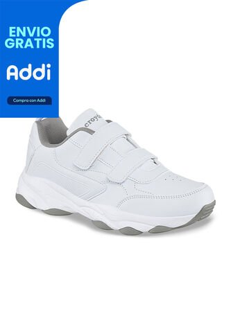 Tenis Escolares Schooly V Blanco Para Niño Y Niña Croydon Croydon