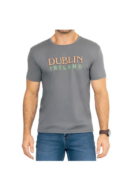 Camiseta Theo Gris Osc Para Hombre Croydon