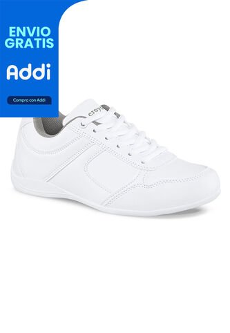 Tenis Escolares Skolary Blanco Para Niña Y Niño Croydon Croydon