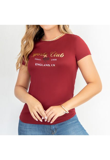 Camiseta Alison Vino Para Mujer Croydon