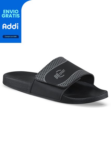 Sandalias Playeras Fynox Negro Croydon Para Hombre