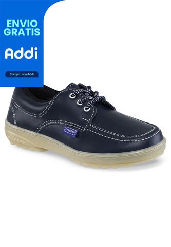 Zapatos Escolares Leader Azul Para Niña Y Niño Croydon Croydon