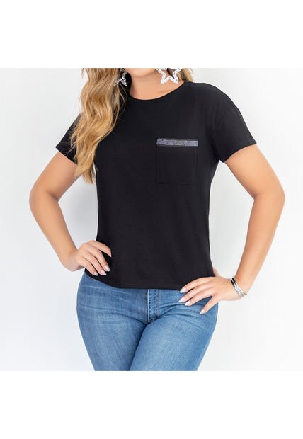 Blusa Francia Negro Para Mujer Croydon