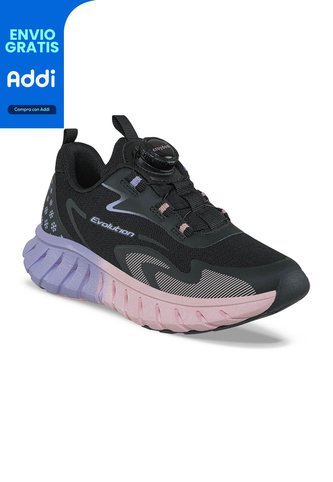 Tenis Running Pufit Negro Croydon Para Niña Croydon
