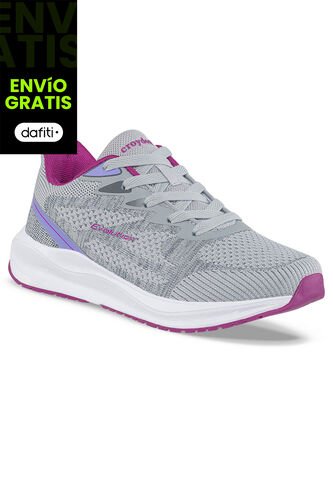 Tenis Running Lizle Gris Para Mujer Croydon Croydon