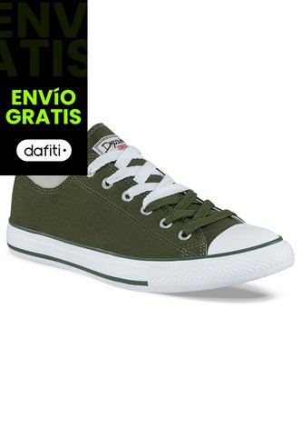 Tenis Casuales Discovery Bajo Verde Oliva Croydon Para Niño Y Niña Croydon