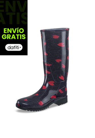 Botas Lluvia Nom: Yui Negro Croydon Para Mujer Croydon