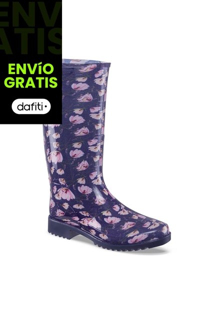 Botas Lluvia Hotaru Azul Croydon Para Mujer