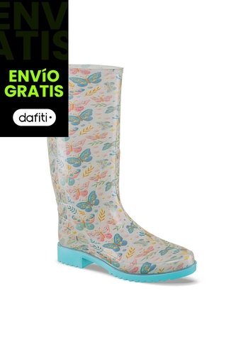 Botas Lluvia Lian Beige Croydon Para Mujer Croydon