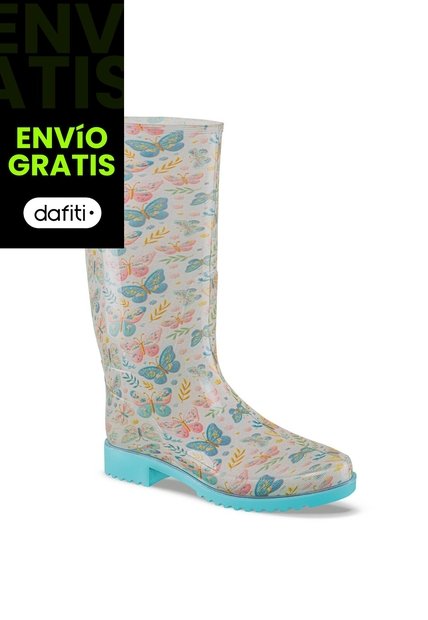 Botas Lluvia Lian Beige Croydon Para Mujer