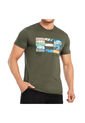 Camiseta Gerrard Verde Militar Para Hombre Croydon de Croydon