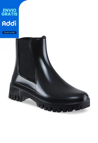 Botines Lluvia Kathie Negro Croydon Para Mujer Croydon