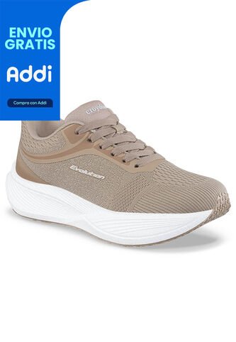 Tenis Running Felin Beige Croydon Para Mujer Croydon