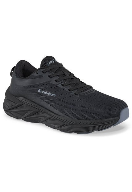 Tenis Running Tunik Negro Para Hombre Croydon