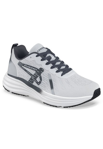 Tenis Running Rezon Blanco-Gris Croydon Para Hombre