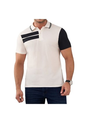 Camiseta Polo Alain Marfil Croydon Para Hombre