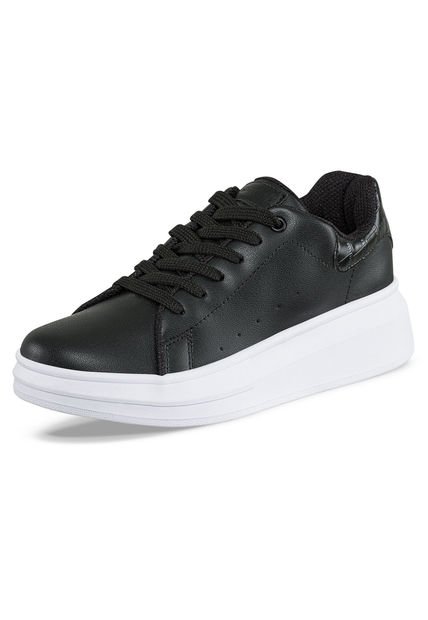 Tenis Siena Negro-Blanco Para Mujer Croydon