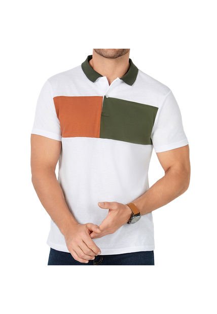 Camiseta Polo Julio Blanco Para Hombre Croydon