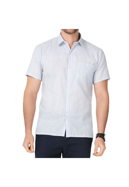Camisa Marco Azul Celeste Para Hombre Croydon