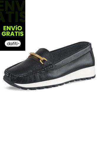 Mocasines Senaida Negro Para Mujer Croydon Croydon
