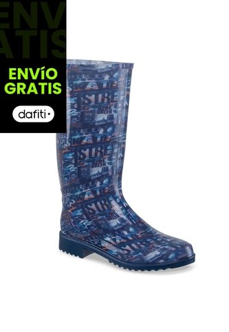 Botas Lluvia Marjan Azul Croydon Para Mujer Croydon