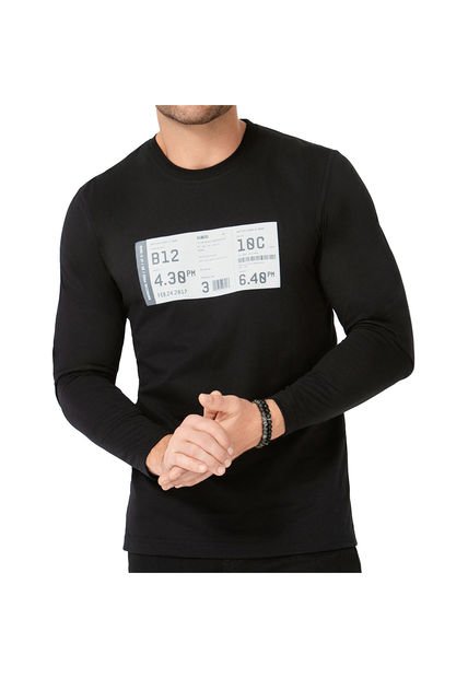Camibuzo Enzo Negro Para Hombre Croydon
