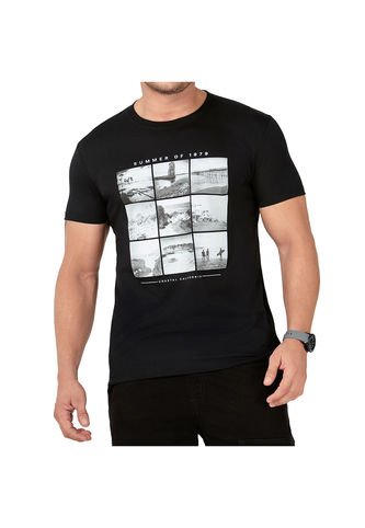 Camiseta James Negro Para Hombre Croydon Croydon