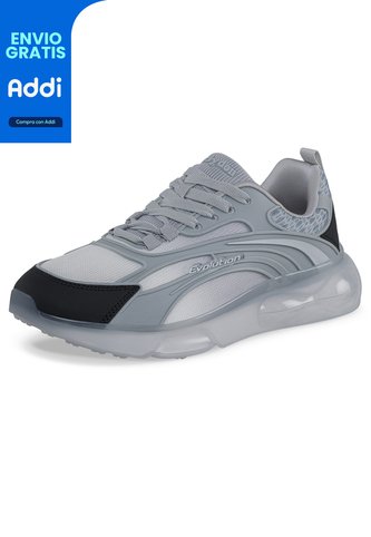 Tenis Running Bazef Gris Croydon Para Hombre Croydon