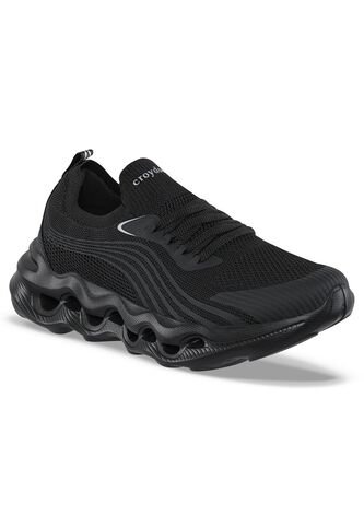 Tenis Para Caminar Nami Negro-Negro Croydon Para Mujer Croydon