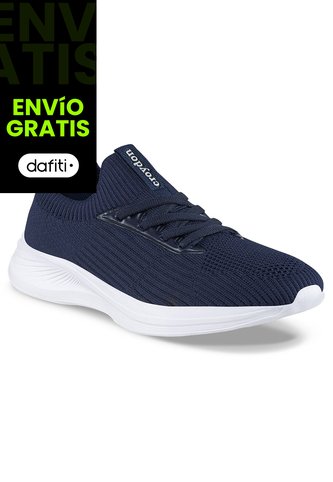 Tenis Para Caminar Floxs Azul Osc Croydon Para Mujer Croydon