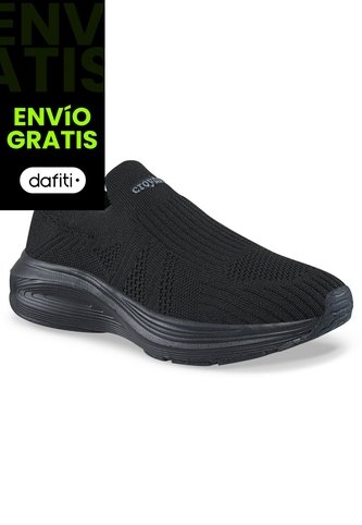 Tenis Para Caminar Wefer Negro-Negro Croydon Para Mujer Croydon