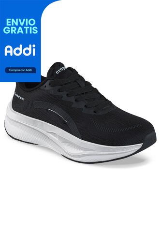 Tenis Running Facod Negro-Blanco Croydon Para Mujer Croydon