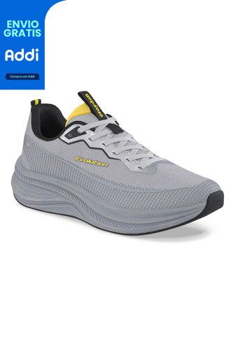 Tenis Running Qijoy Gris Croydon Para Hombre Croydon