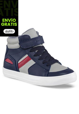 Tenis Casuales Manka Alto Gris Para Niño Croydon Croydon