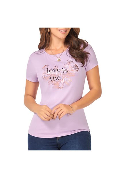 Camiseta Penelope Lila Para Mujer Croydon