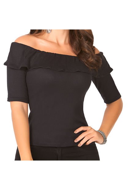 Blusa Adara Negro Para Mujer Croydon