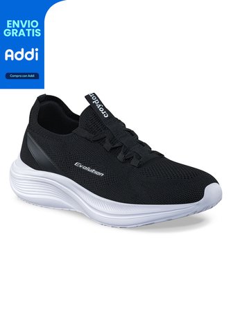 Tenis Para Caminar Vorinux Negro-Blanco Croydon Para Hombre Croydon