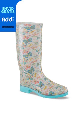 Botas Lluvia Lian Beige Croydon Para Mujer Croydon