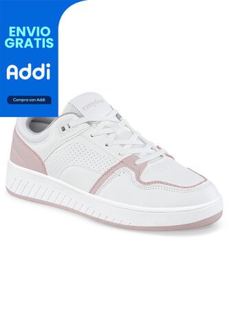 Tenis Urbanos Dagin Blanco-Rosa Croydon Para Mujer Croydon