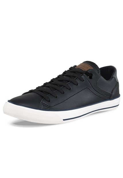 Tenis Lonut Negro-Negro Para Hombre Croydon