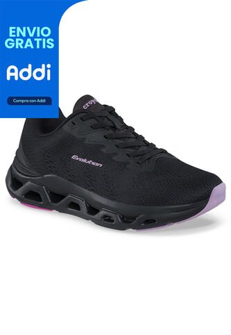 Tenis Running Hazer Negro Croydon Para Mujer Croydon