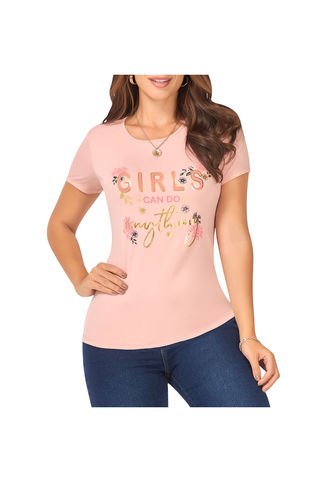 Camiseta Tamara Rosa Para Mujer Croydon Croydon