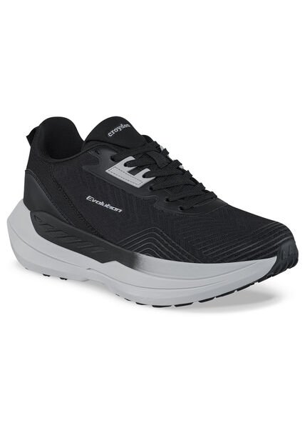 Tenis Running Temon Negro Croydon Para Hombre