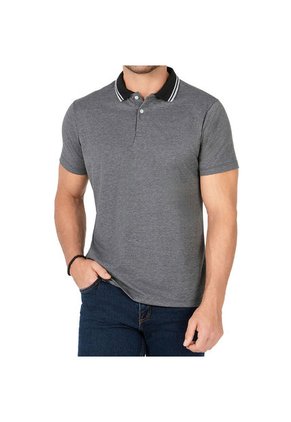 Camiseta Polo Lucas Gris Osc Para Hombre Croydon