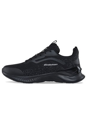 Tenis Running Habar Negro-Negro Croydon Para Hombre