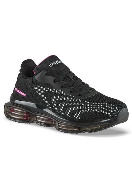 Tenis Running Ulorix Negro-Fucsia Croydon Para Niña